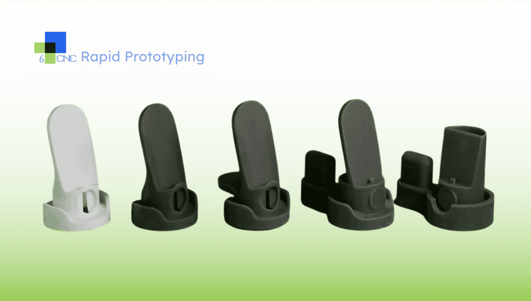 Display of 3D-printed rapid prototyping parts.