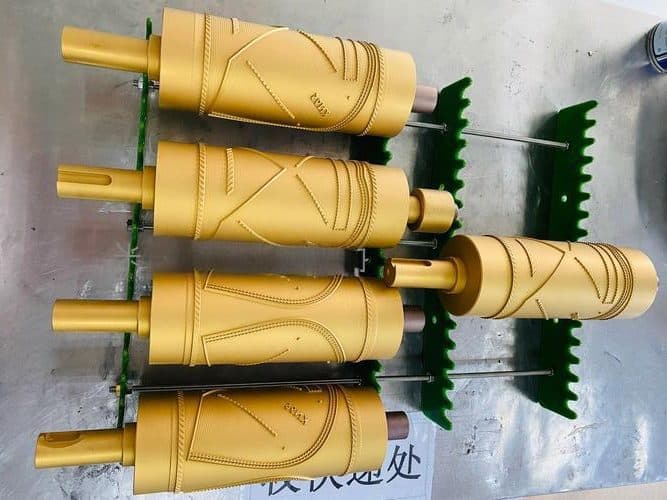 Mechanical rollers with special surface treatment