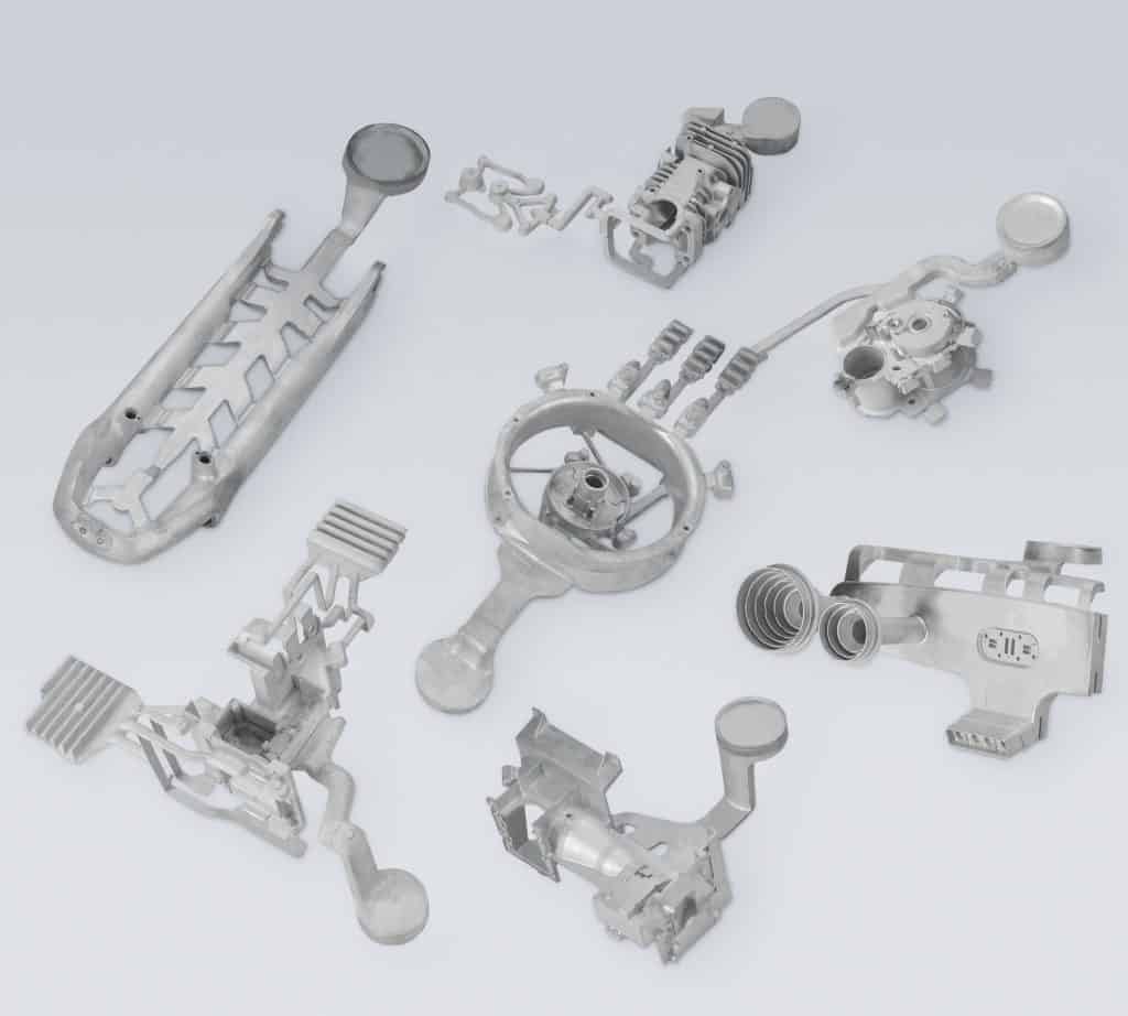 Die-casting of complex aluminum alloy parts, die-casting of automotive parts
