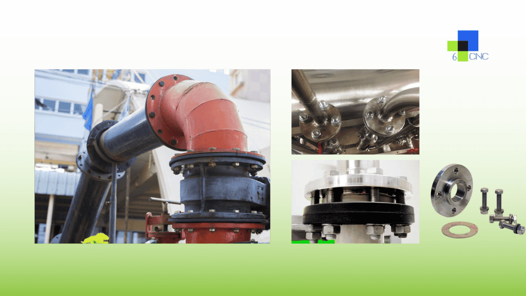 High-quality CNC flanges for industrial use, suitable for mechanical manufacturing and piping connections.