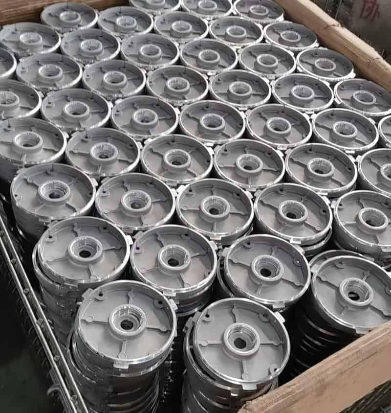 Parts cast from magnesium alloy die-casting material