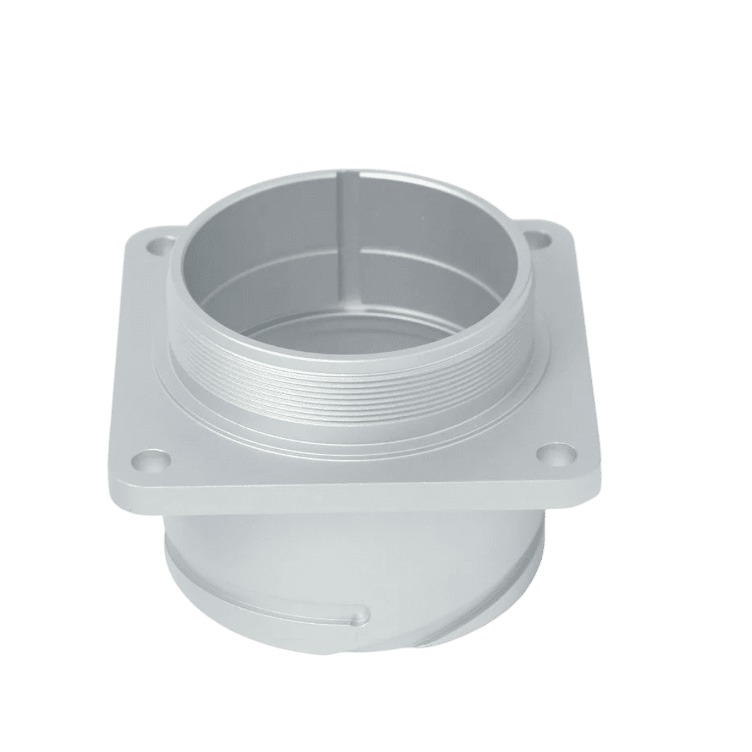 Parts treated with sandblasting have a more textured surface