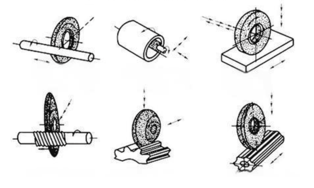 Precision CNC machining parts technical drawings with various components and tools.