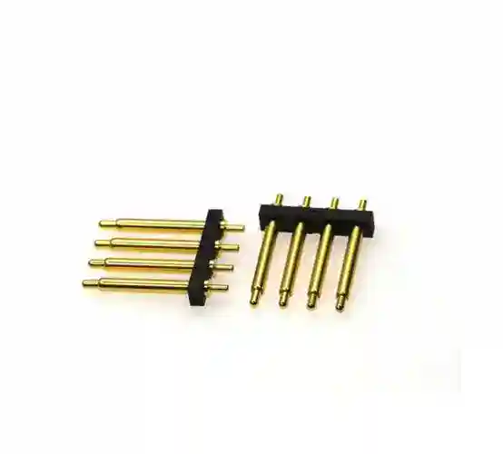 High-precision CNC machined connector components for electronic applications.