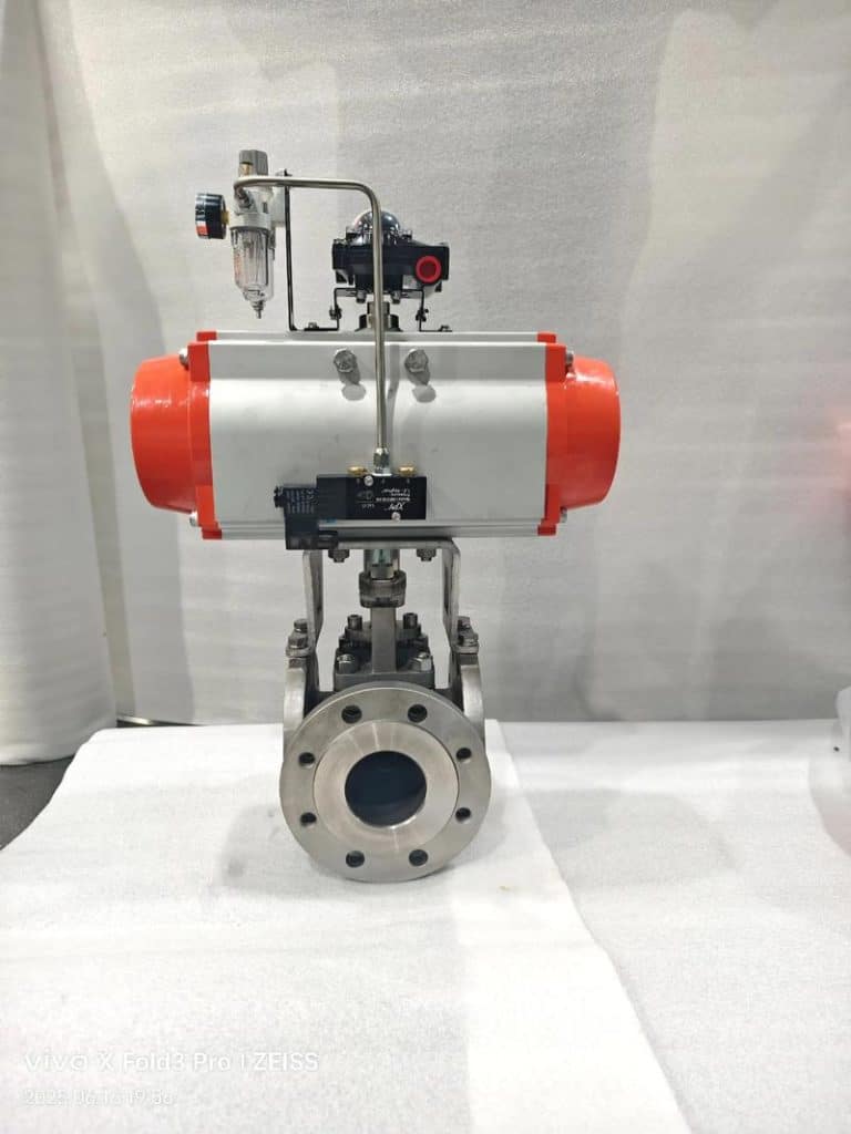 High-precision CNC valve actuator for custom machined fittings and industrial applications.