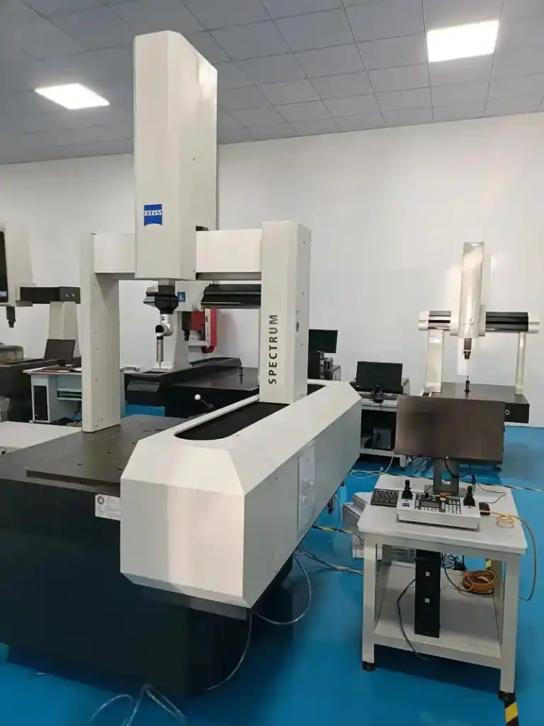 High-precision CNC machining center in a modern manufacturing facility.