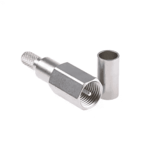 High-precision CNC machined connector component with metal casing and threaded interior for electron.