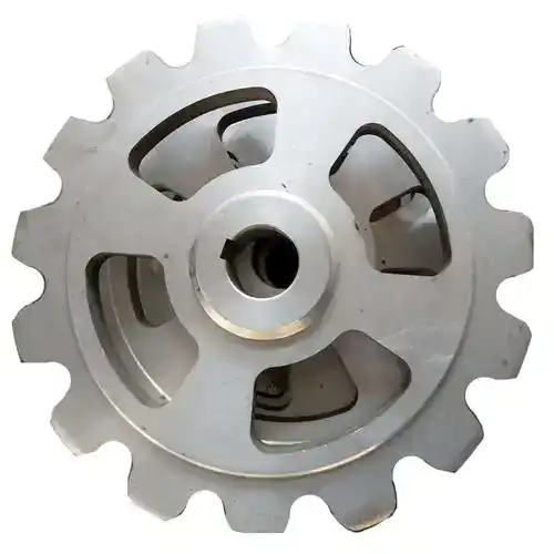 Precision CNC machined gear component for industrial applications.