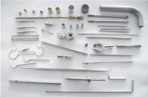 High-precision CNC machined metal parts and components for industrial use.