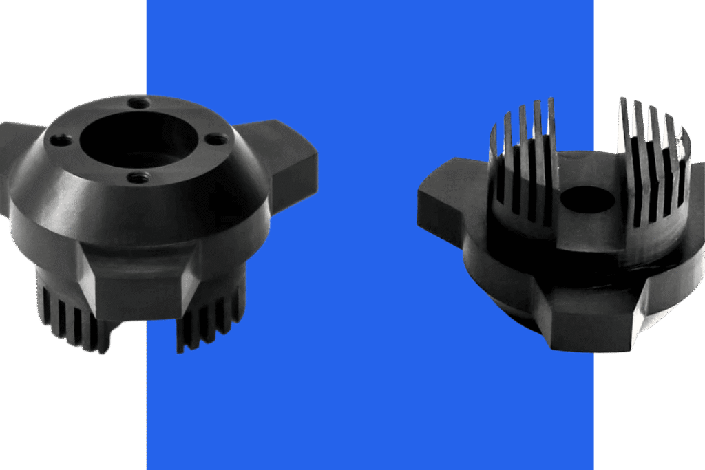 High-Quality CNC Machining Metal Components with Fins.