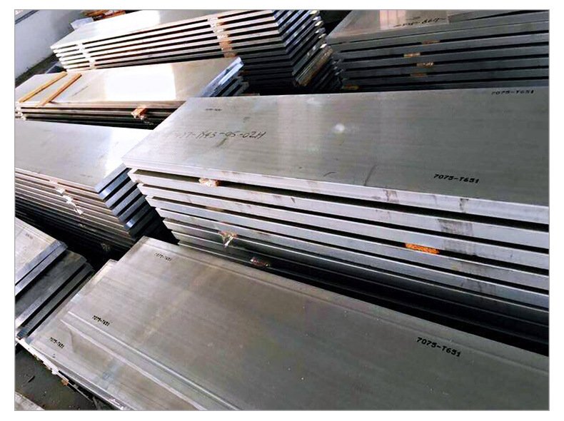 Placa de aluminio con marcado visible 7075-T651