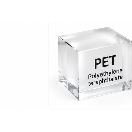 Darstellung des Werkstoffs PET / Polyethylenterephthalat