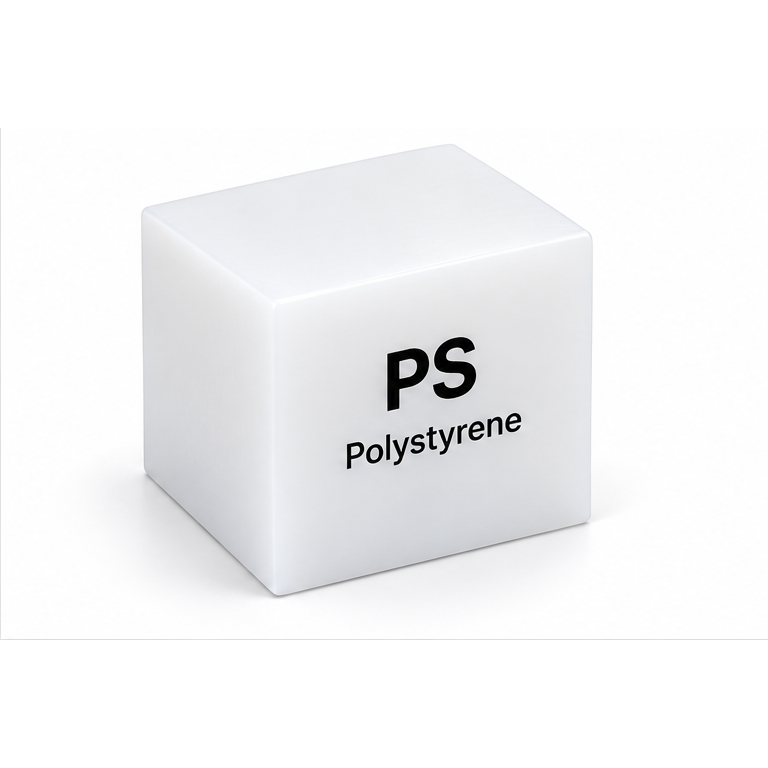Darstellung des Werkstoffs PS / Polystyrol