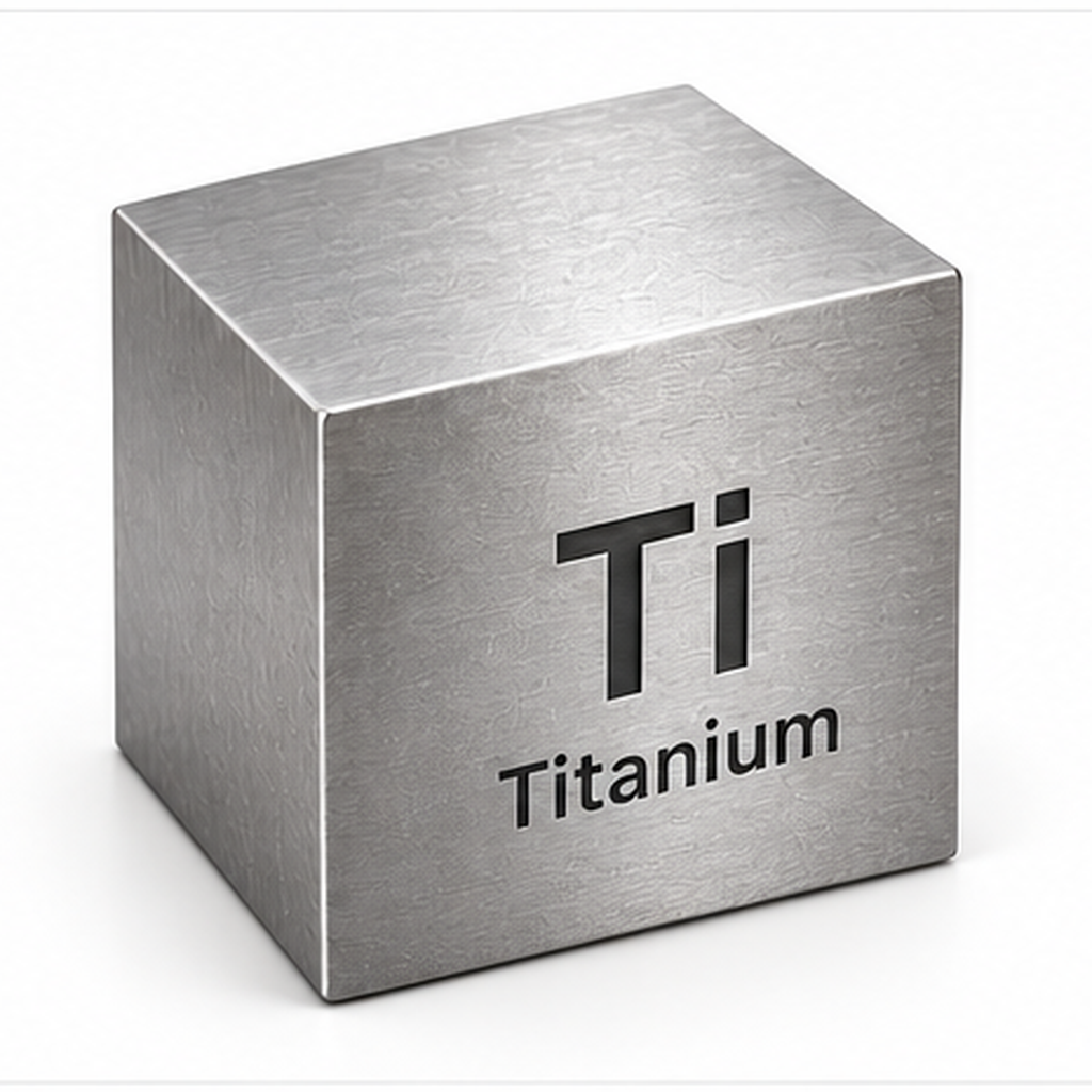 Darstellung des Werkstoffs Titan