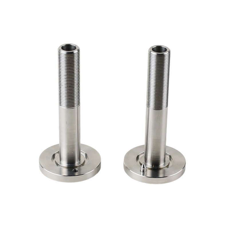 Turned flange posts with external threads