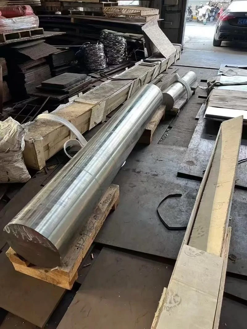 Nickel alloy bar stock prepared for machining