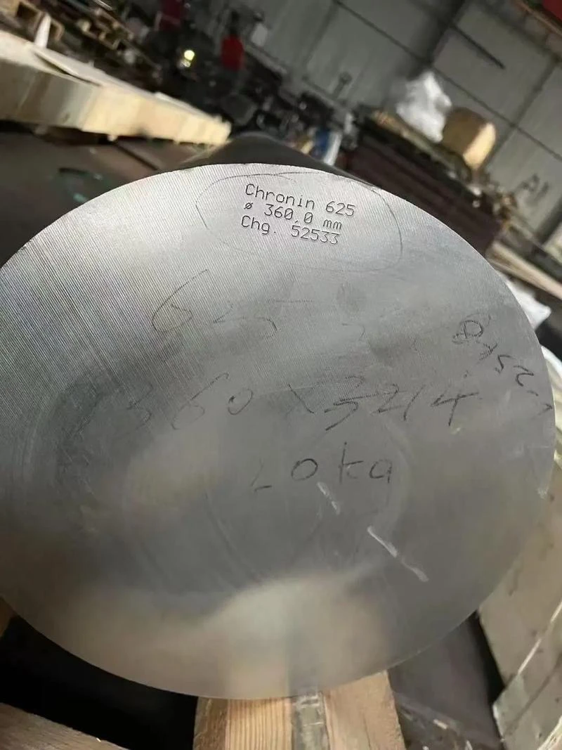 Nickel alloy round billet before machining