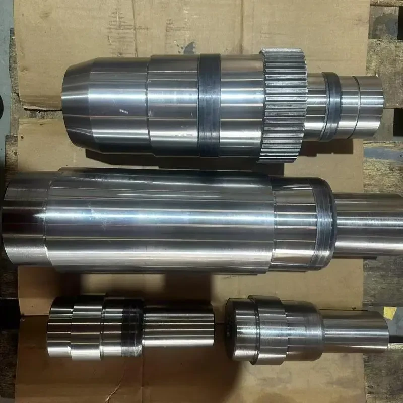 Turned stepped shafts with splined features
