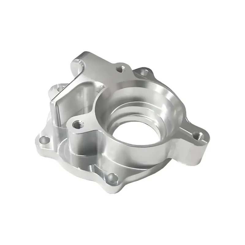 Lightweight housing with a central bore and mounting lugs