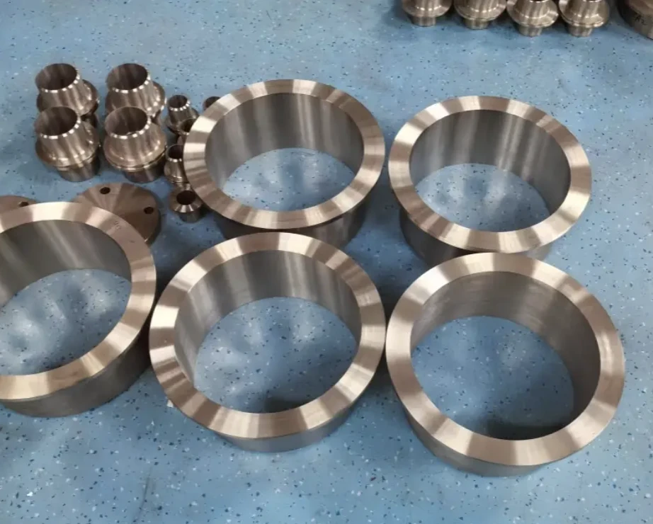 Machined titanium rings and small turned components