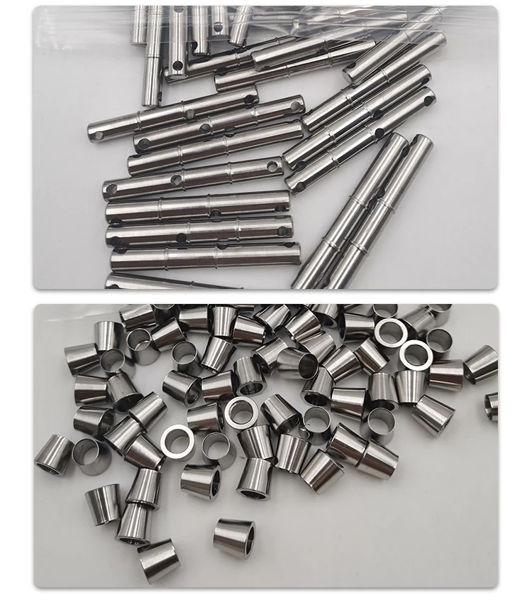 Titanium shafts and short turned sleeves