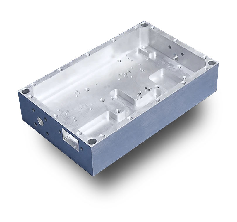 Machined RF and microwave aluminum enclosure