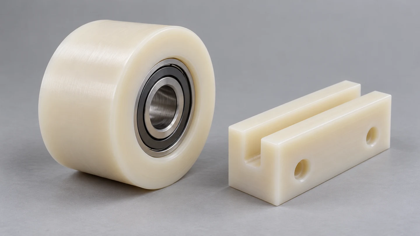 Nylon 6/6 machined component illustration