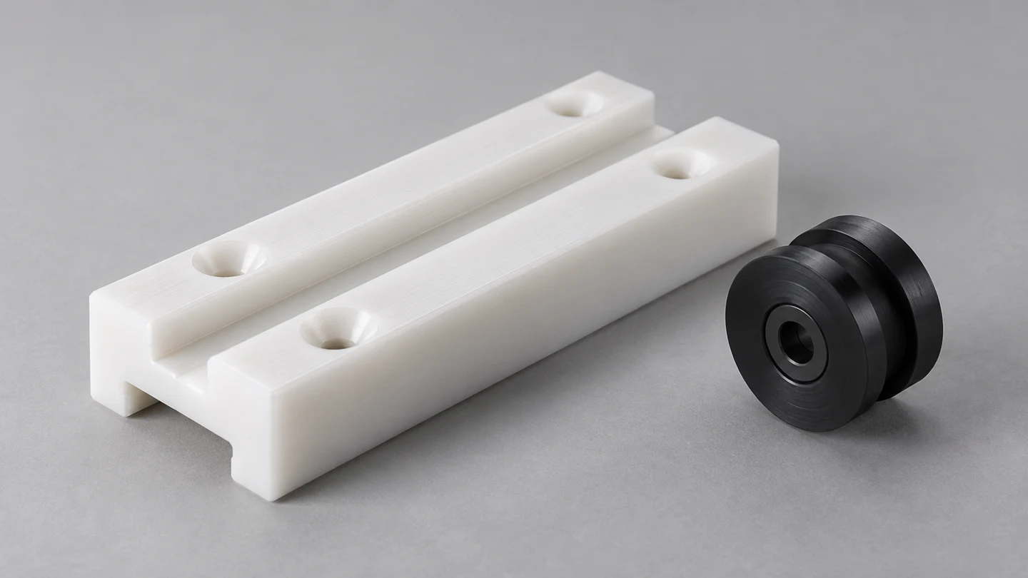POM / Delrin machined component illustration